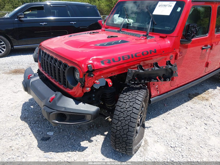 2024 Jeep Gladiator VIN 1C6JJTBG9RL124350 IAAI salvage auction — LEFT FRONT, Salvage Title, sold $7,600 on 2026-07-29 (photo 6)