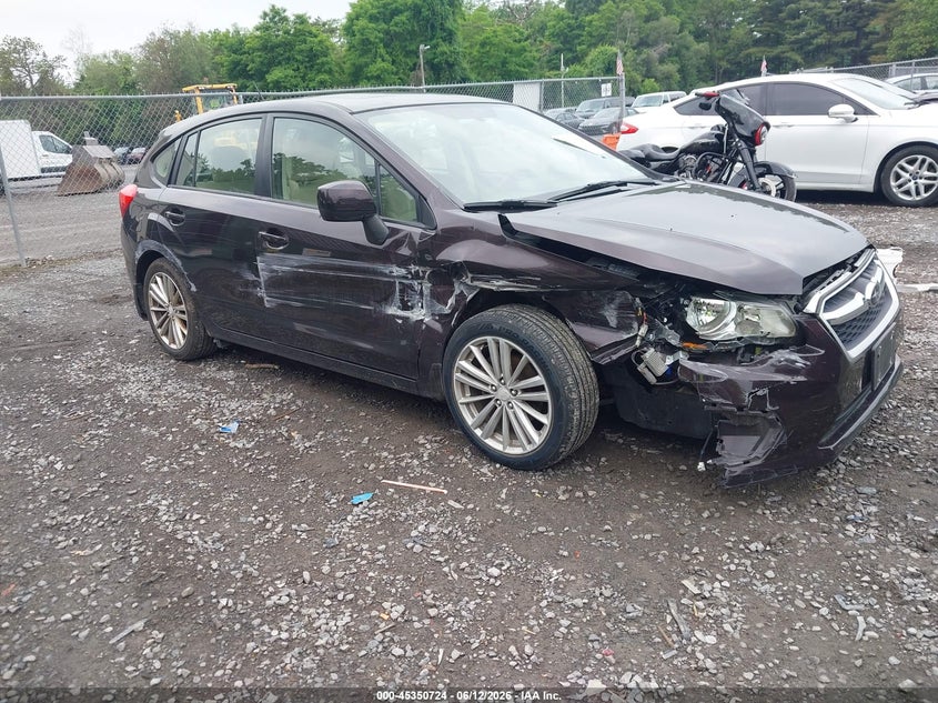 2012 Subaru Impreza VIN JF1GPAF63CH213841 IAAI salvage auction — FRONT END, Mv-907A (New York), sold $25 on 2026-07-28 (photo 1)