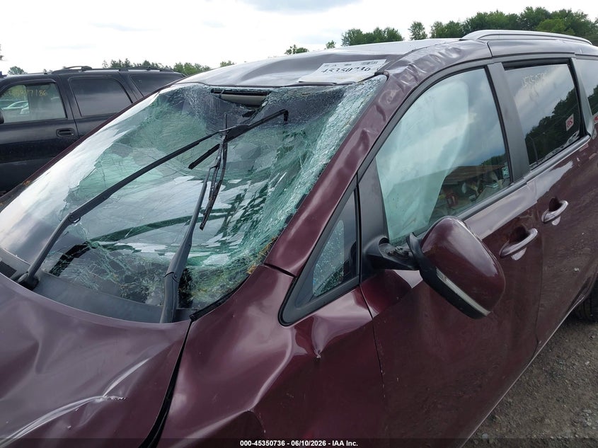 2016 Kia SEDONA VIN KNDMB5C10G6085815 IAAI salvage auction — FRONT END, Salvage Title, sold $50 on 2026-07-23 (photo 6)