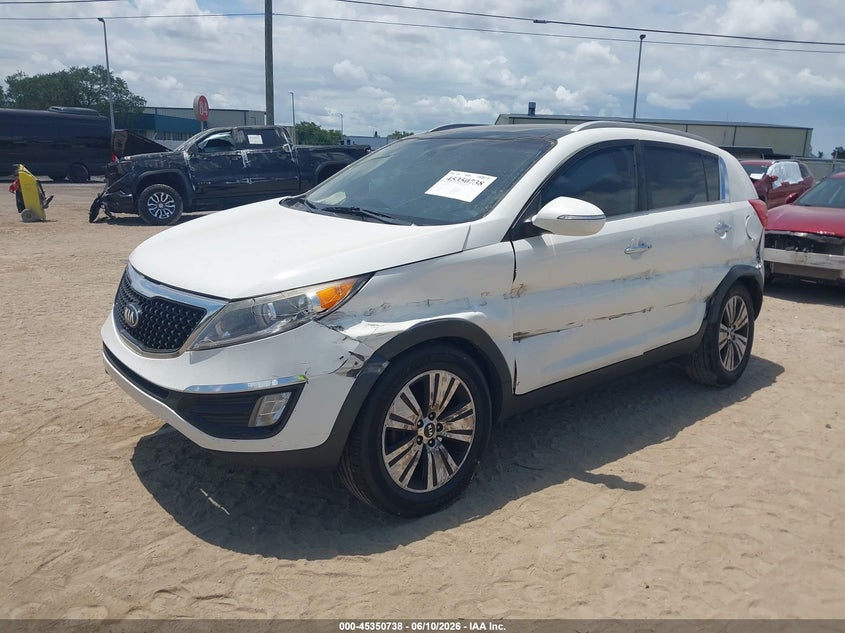 2015 Kia Sportage VIN KNDPC3AC1F7738339 IAAI salvage auction — LEFT SIDE, Rebuildable (Florida), sold $1,775 on 2026-07-14 (photo 2)
