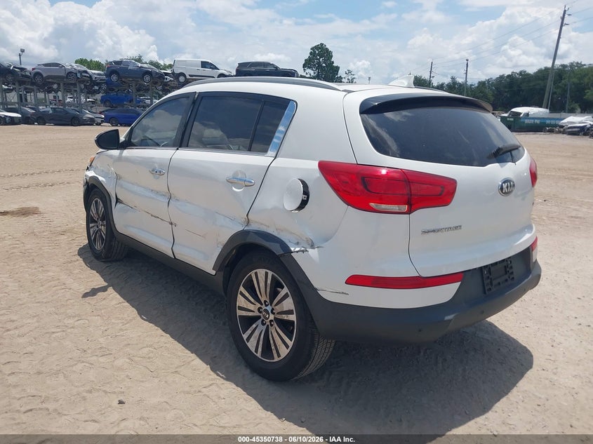 2015 Kia Sportage VIN KNDPC3AC1F7738339 IAAI salvage auction — LEFT SIDE, Rebuildable (Florida), sold $1,775 on 2026-07-14 (photo 3)