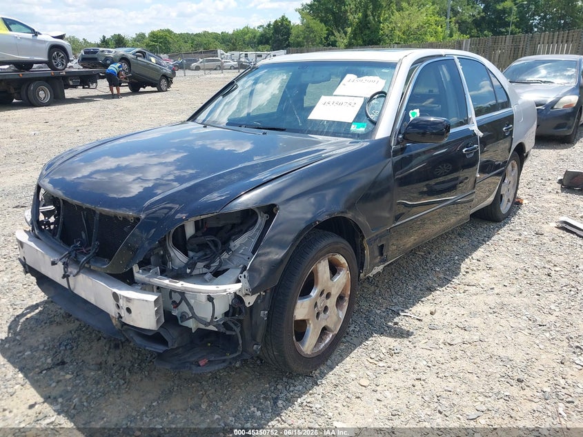 2005 Lexus Ls 430 VIN JTHBN36F755001100 IAAI salvage auction — NORMAL WEAR, Clear (Virginia), sold $375 on 2026-07-27 (photo 2)