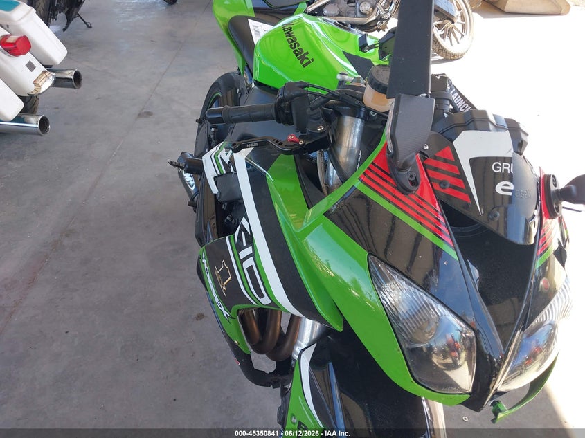 2008 Kawasaki Zx VIN JKAZXCE128A001172 IAAI salvage auction — LEFT SIDE, Bill Of Sale (Washington), sold $2,100 on 2026-07-08 (photo 1)