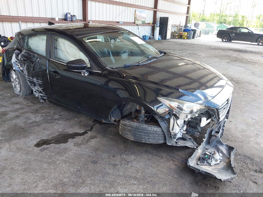 2016 Mazda 3 VIN JM1BM1M7XG1326810 IAAI salvage auction — FRONT END, Rebuildable (Florida), sold $550 on 2026-07-14 (photo 1)