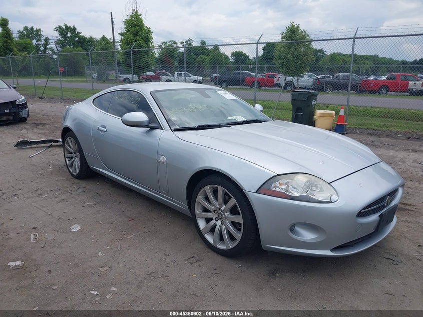 2007 Jaguar Xk series VIN SAJDA43B375B00193 IAAI salvage auction — LEFT FRONT, Salvage (Virginia), sold $675 on 2026-07-21 (photo 1)