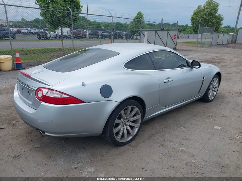 2007 Jaguar Xk series VIN SAJDA43B375B00193 IAAI salvage auction — LEFT FRONT, Salvage (Virginia), sold $675 on 2026-07-21 (photo 4)