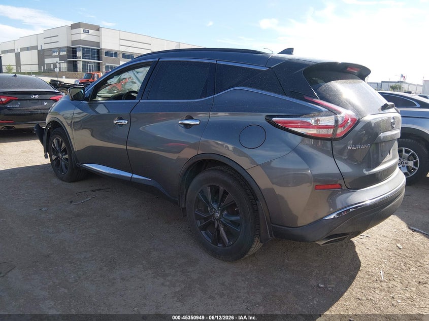 2017 Nissan Murano VIN 5N1AZ2MG3HN144049 IAAI salvage auction — FRONT END, Salvage (Texas), sold $1,650 on 2026-07-09 (photo 3)