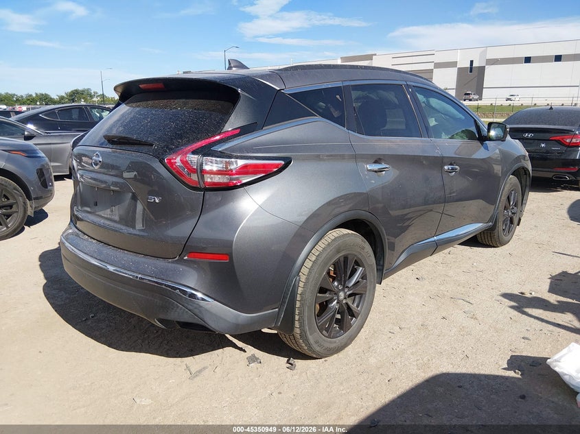 2017 Nissan Murano VIN 5N1AZ2MG3HN144049 IAAI salvage auction — FRONT END, Salvage (Texas), sold $1,650 on 2026-07-09 (photo 4)