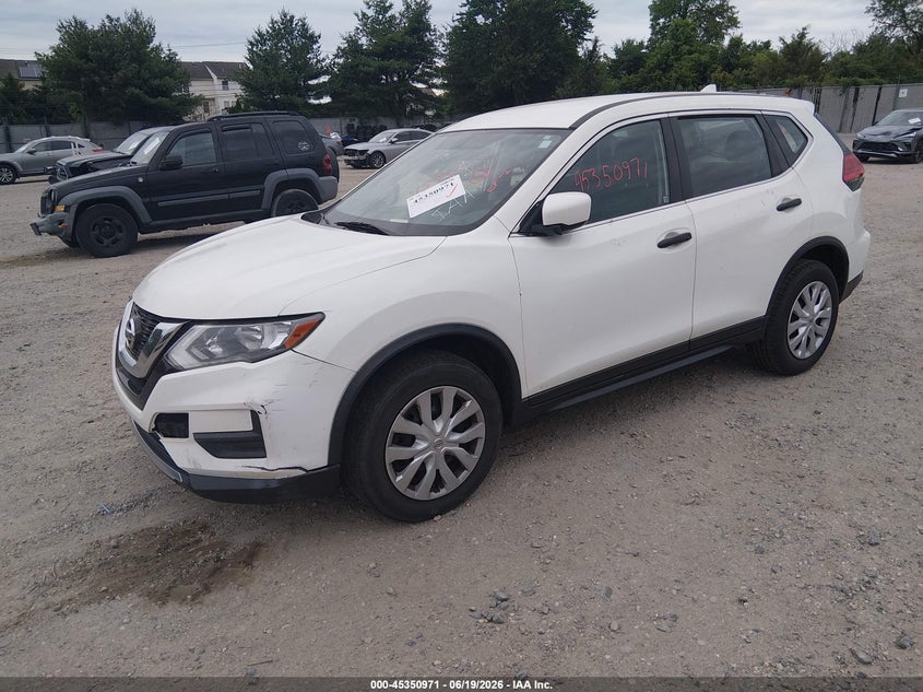 2017 Nissan Rogue VIN JN8AT2MV8HW007935 IAAI salvage auction — FRONT END, Salvage Title, sold $350 on 2026-07-28 (photo 2)