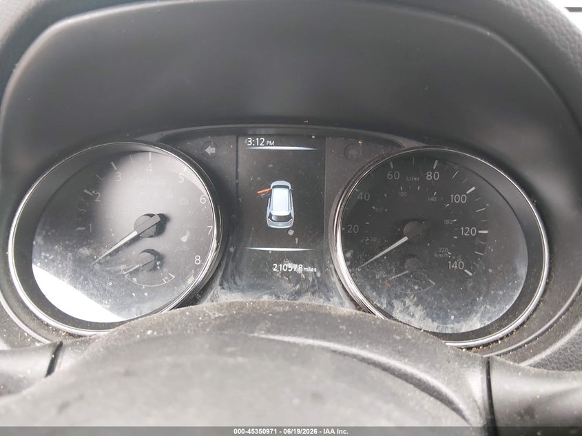 2017 Nissan Rogue VIN JN8AT2MV8HW007935 IAAI salvage auction — FRONT END, Salvage Title, sold $350 on 2026-07-28 (photo 7)