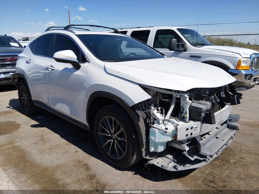 2025 Lexus Nx VIN 2T2GDCAZXSC025400 IAAI salvage auction — FRONT & REAR, Salvage Title, sold $8,800 on 2026-07-22 (photo 1)