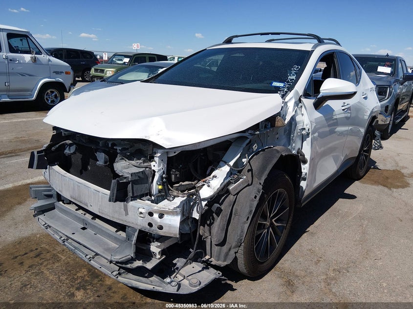 2025 Lexus Nx VIN 2T2GDCAZXSC025400 IAAI salvage auction — FRONT & REAR, Salvage Title, sold $8,800 on 2026-07-29 (photo 2)