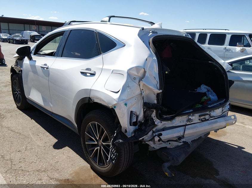 2025 Lexus Nx VIN 2T2GDCAZXSC025400 IAAI salvage auction — FRONT & REAR, Salvage Title, sold $8,800 on 2026-07-29 (photo 3)