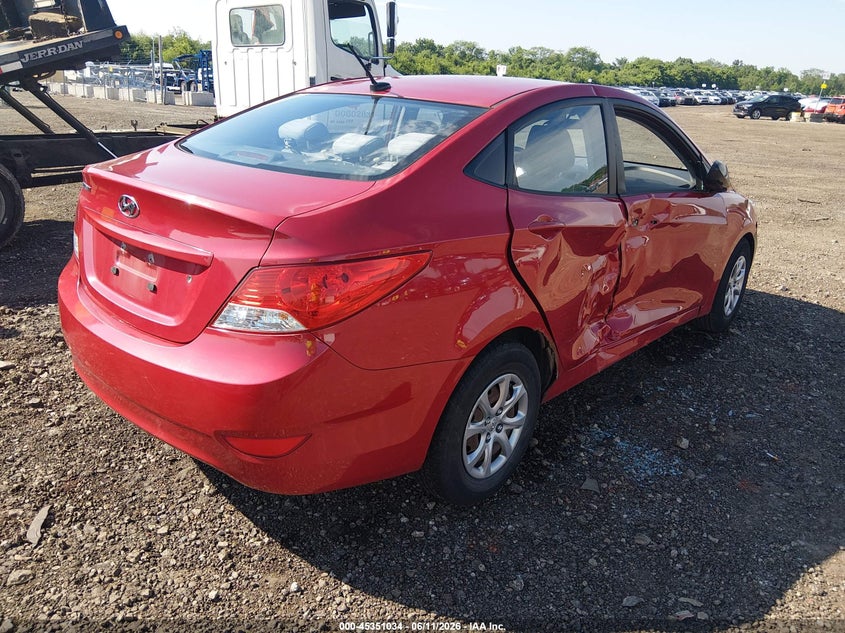 2013 Hyundai Accent VIN KMHCT4AE0DU518156 IAAI salvage auction — SIDE, Salvage (Ohio), sold $350 on 2026-07-08 (photo 4)