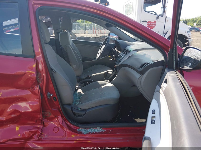 2013 Hyundai Accent VIN KMHCT4AE0DU518156 IAAI salvage auction — SIDE, Salvage (Ohio), sold $350 on 2026-07-08 (photo 5)