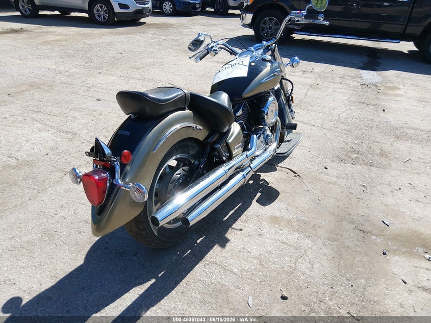 2005 Yamaha Xvs1100 VIN JYAVP11E75A064633 IAAI salvage auction — LEFT REAR, Salvage (Kansas), sold $1,150 on 2026-07-08 (photo 4)