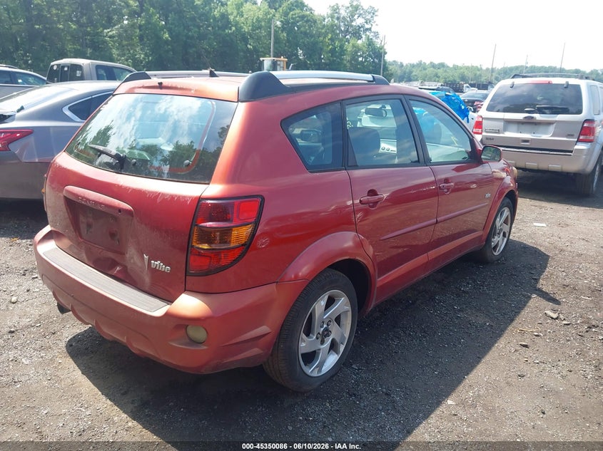 2005 Pontiac Vibe VIN 5Y2SL63855Z404712 IAAI salvage auction — NORMAL WEAR, Clear (District Of Columbia), sold $375 on 2026-07-08 (photo 4)
