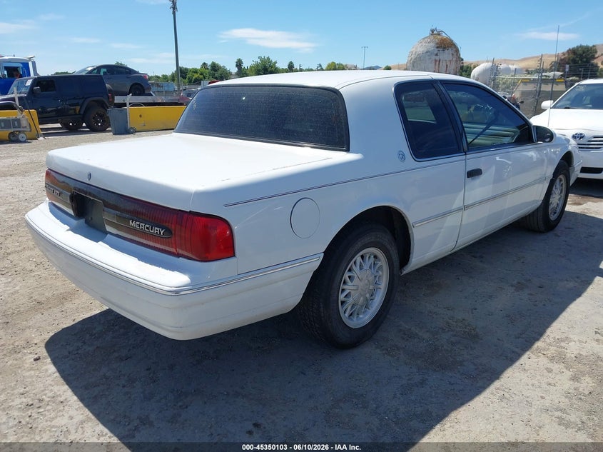 1993 Mercury Cougar VIN 1MEPM6242PH670777 IAAI salvage auction — REAR END, Salvage (California), sold $650 on 2026-07-09 (photo 4)