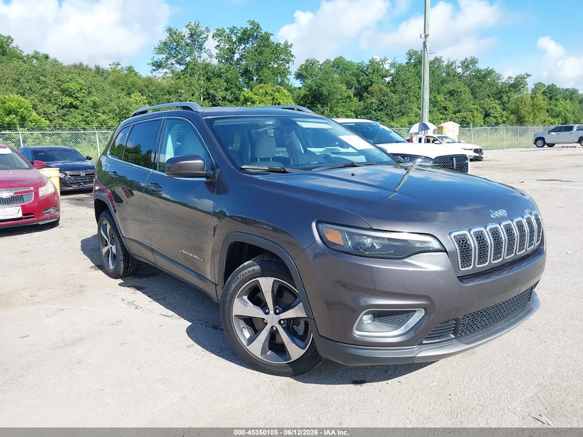 2019 Jeep Cherokee VIN 1C4PJLDB6KD278423 IAAI salvage auction — WATER/FLOOD, Certificate Of Destruction (Louisiana), sold $2,600 on 2026-07-19 (photo 1)