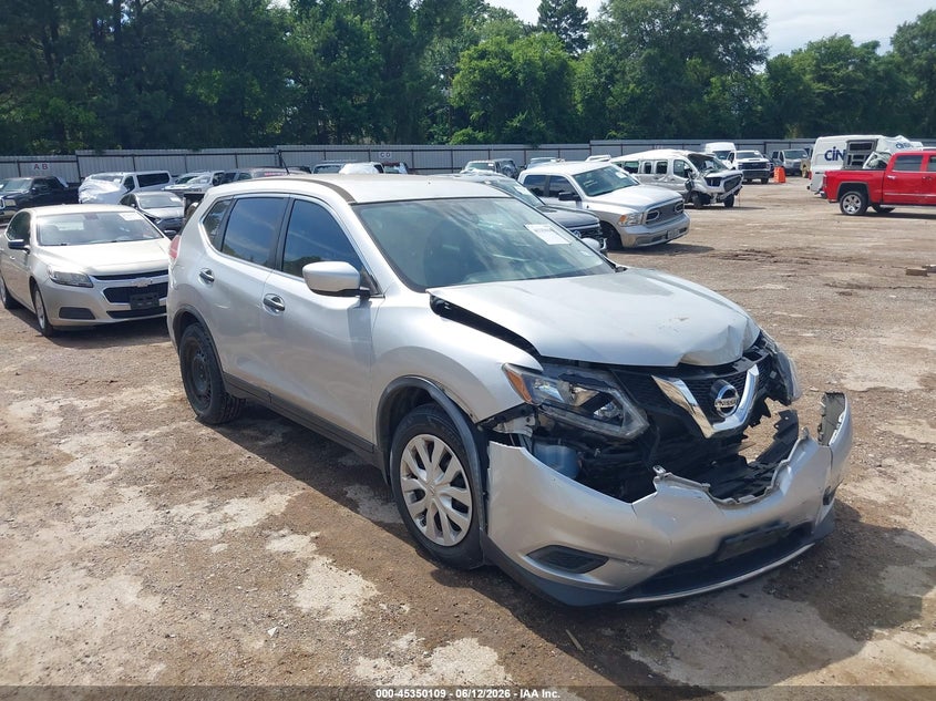 2016 Nissan Rogue VIN JN8AT2MT5GW025550 IAAI salvage auction — FRONT END, Salvage (Texas), sold $450 on 2026-07-23 (photo 1)