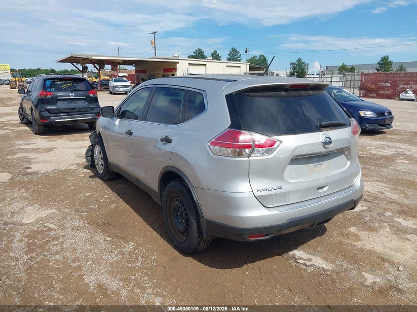 2016 Nissan Rogue VIN JN8AT2MT5GW025550 IAAI salvage auction — FRONT END, Salvage (Texas), sold $450 on 2026-07-23 (photo 3)