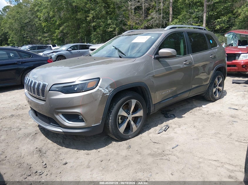 2019 Jeep Cherokee VIN 1C4PJLDB6KD325434 IAAI salvage auction — RIGHT FRONT, Clear (South Carolina), sold $3,000 on 2026-09-09 (photo 2)