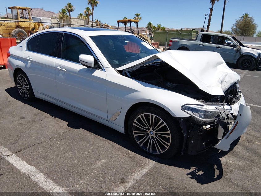 2018 BMW 5er VIN WBAJA9C59JB251874 IAAI salvage auction — FRONT END, Wait Title, sold $4,950 on 2026-08-02 (photo 1)