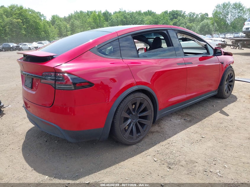 2022 Tesla Model x VIN 7SAXCBE58NF357833 IAAI salvage auction — FRONT END, Salvage Title, sold $11,400 on 2026-07-17 (photo 4)