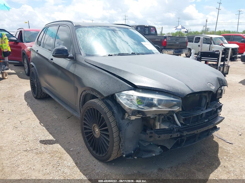 2015 BMW X5 VIN 5UXKR2C50F0H35637 IAAI salvage auction — FRONT END, Original (Texas), sold $4,075 on 2026-07-29 (photo 1)