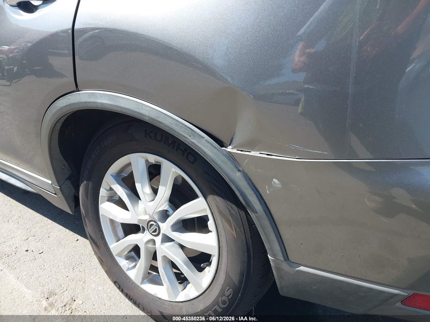 2018 Nissan Rogue VIN KNMAT2MT5JP562920 IAAI salvage auction — LEFT REAR, Salvage (California), sold $2,150 on 2026-07-14 (photo 6)