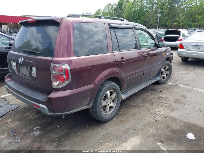 2008 Honda Pilot VIN 5FNYF285X8B003479 IAAI salvage auction — FRONT END, Salvage (North Carolina), sold $250 on 2026-07-09 (photo 4)