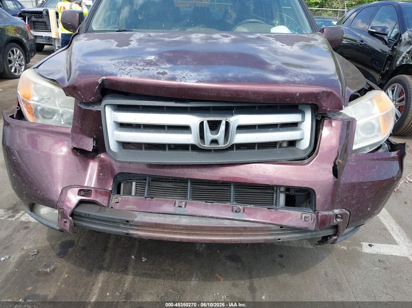 2008 Honda Pilot VIN 5FNYF285X8B003479 IAAI salvage auction — FRONT END, Salvage (North Carolina), sold $250 on 2026-07-09 (photo 6)
