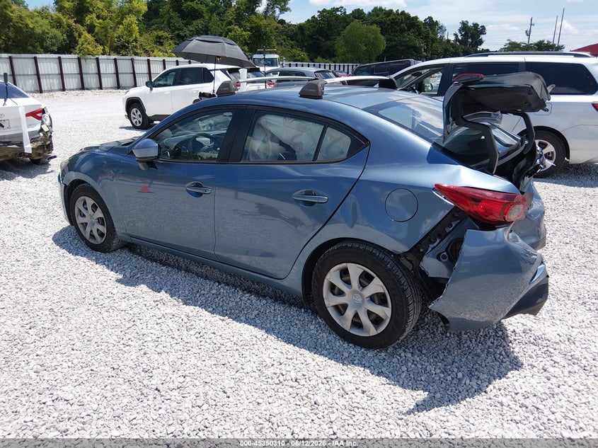 2016 Mazda 3 VIN JM1BM1T74G1304674 IAAI salvage auction — FRONT & REAR, Salvage Title, sold $25 on 2026-07-23 (photo 3)