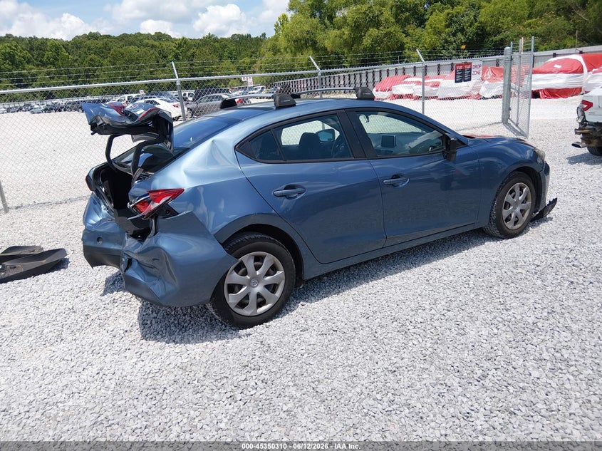 2016 Mazda 3 VIN JM1BM1T74G1304674 IAAI salvage auction — FRONT & REAR, Salvage Title, sold $25 on 2026-07-23 (photo 4)