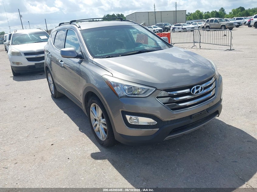 2013 Hyundai Santa fe VIN 5XYZU3LA5DG077609 IAAI salvage auction — NORMAL WEAR, Original (Texas), sold $2,075 on 2026-07-08 (photo 1)