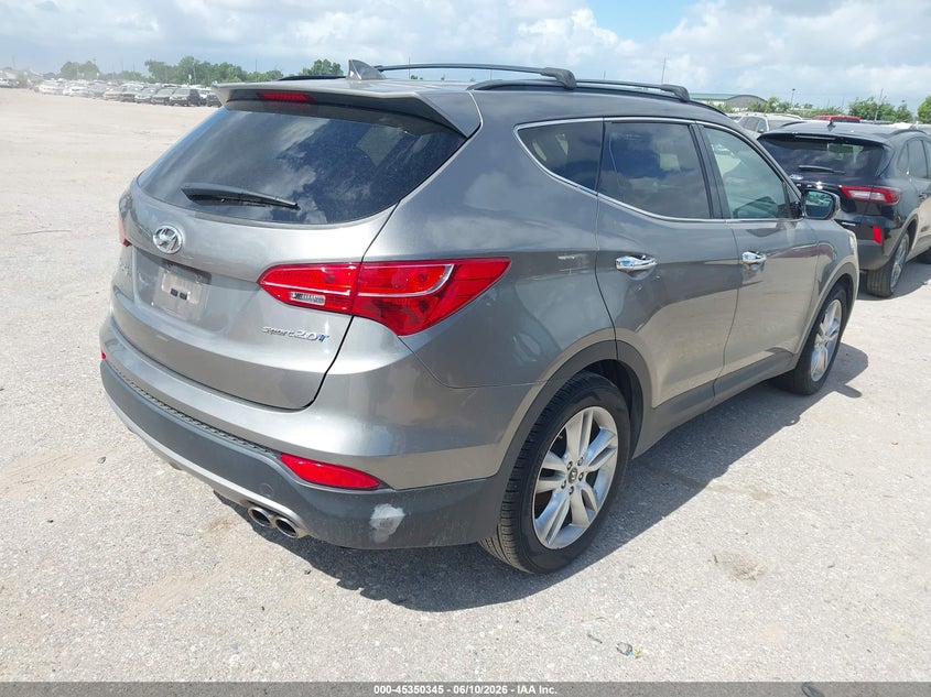 2013 Hyundai Santa fe VIN 5XYZU3LA5DG077609 IAAI salvage auction — NORMAL WEAR, Original (Texas), sold $2,075 on 2026-07-08 (photo 4)