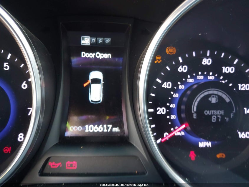 2013 Hyundai Santa fe VIN 5XYZU3LA5DG077609 IAAI salvage auction — NORMAL WEAR, Original (Texas), sold $2,075 on 2026-07-08 (photo 7)