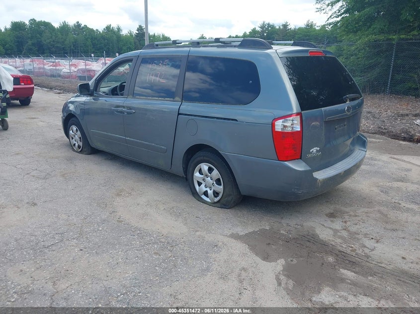 2008 Kia SEDONA VIN KNDMB233686256861 IAAI salvage auction — NORMAL WEAR, Original (Maine), sold $675 on 2026-07-06 (photo 3)