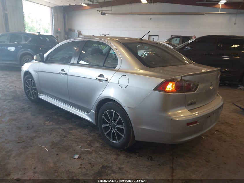 2017 Mitsubishi Lancer VIN JA32U2FU2HU003018 IAAI salvage auction — RIGHT REAR, Clear (Michigan), sold $2,000 on 2026-07-14 (photo 3)
