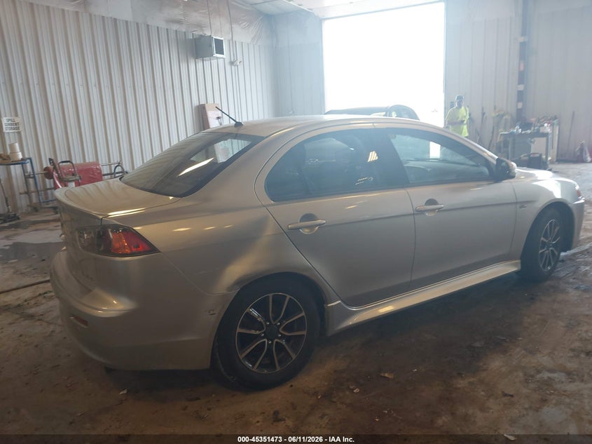 2017 Mitsubishi Lancer VIN JA32U2FU2HU003018 IAAI salvage auction — RIGHT REAR, Clear (Michigan), sold $2,000 on 2026-07-14 (photo 4)