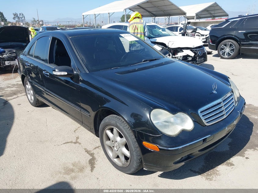2002 Mercedes-benz C class VIN WDBRF61J12F175985 IAAI salvage auction — LEFT SIDE, Salvage (California), sold $325 on 2026-07-15 (photo 1)