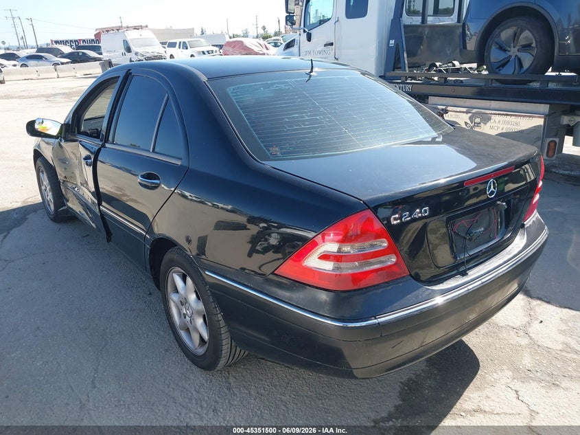 2002 Mercedes-benz C class VIN WDBRF61J12F175985 IAAI salvage auction — LEFT SIDE, Salvage (California), sold $325 on 2026-07-15 (photo 3)