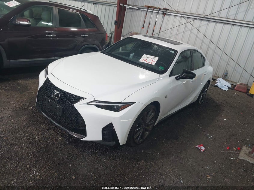 2025 Lexus Is VIN JTHGZ1E29S5042210 IAAI salvage auction — SIDE, Salvage (Virginia), sold $9,400 on 2026-07-30 (photo 2)