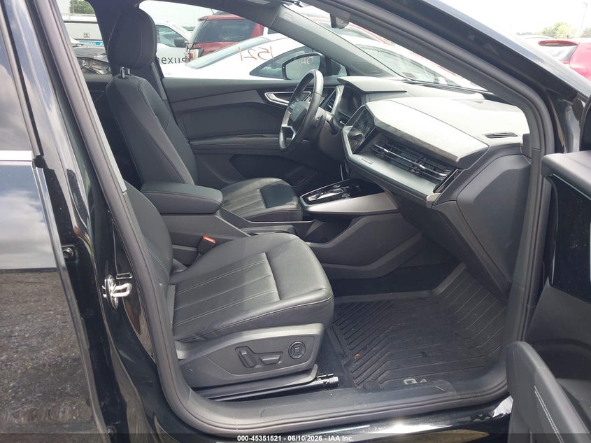 2023 Audi Q4 sportback e-tron VIN WA142BFZ8PP004189 IAAI salvage auction — RIGHT FRONT, Salvage (Pennsylvania), sold $10,200 on 2026-07-09 (photo 5)