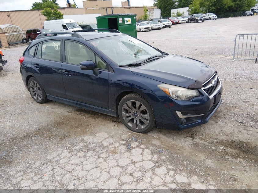 2016 Subaru Impreza VIN JF1GPAS6XGH311700 IAAI salvage auction — FRONT END, Salvage (Idaho), sold $1,050 on 2026-07-08 (photo 1)