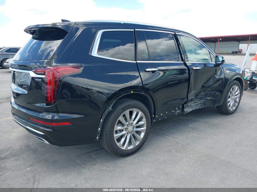 2024 Cadillac XT6 VIN 1GYKPERS8RZ736130 IAAI salvage auction — Side, Original (Texas), sold $20,550 on 2026-08-24 (photo 4)