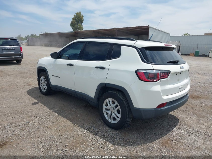 2018 Jeep Compass VIN 3C4NJCAB2JT374392 IAAI salvage auction — NORMAL WEAR, Sf97 (California), sold $7,100 on 2026-07-28 (photo 3)