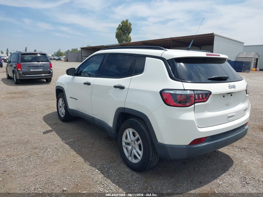 2018 Jeep Compass VIN 3C4NJCAB2JT374392 IAAI salvage auction — NORMAL WEAR, Sf97 (California), sold $7,100 on 2026-07-28 (photo 6)