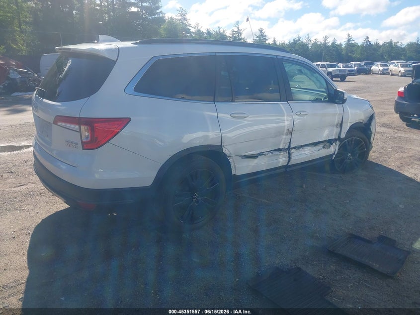 2022 Honda Pilot VIN 5FNYF6H23NB044884 IAAI salvage auction — RIGHT SIDE, Salvage Title, sold $9,700 on 2026-07-31 (photo 4)
