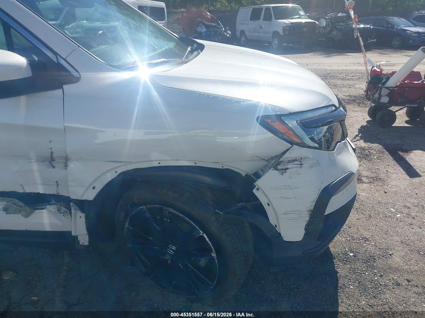 2022 Honda Pilot VIN 5FNYF6H23NB044884 IAAI salvage auction — RIGHT SIDE, Salvage Title, sold $9,700 on 2026-07-31 (photo 6)